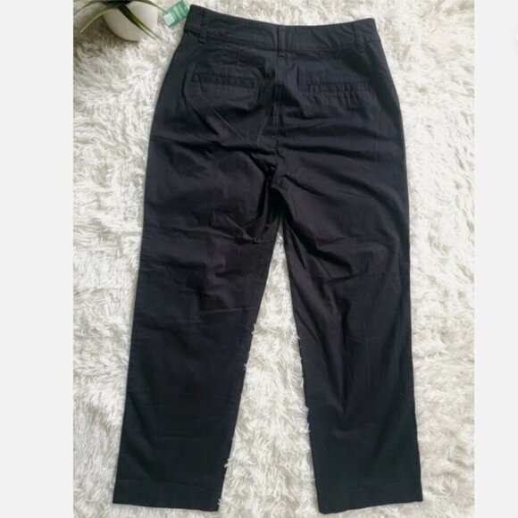 GAP High Rise Girlfriend Khakis Black Stretch Twill Pants Size 16 #819959 RT$60 - Picture 11 of 12
